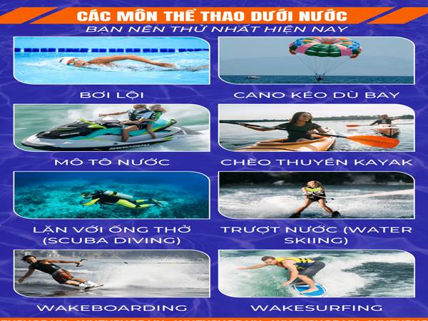 Các môn thể thao dưới nước mà bạn nên thử một lần