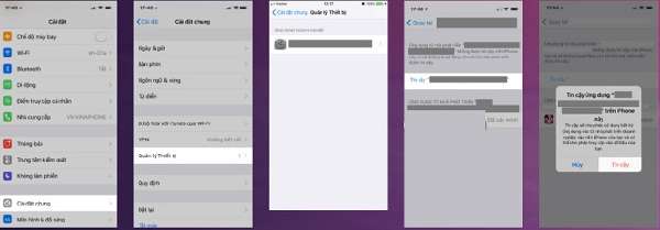 Lưu ý khi cài đặt trên IOS