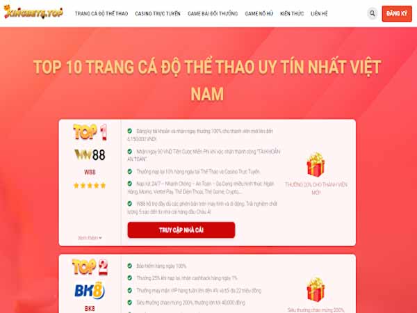 website chuyên đánh giá và xếp hạng cổng game