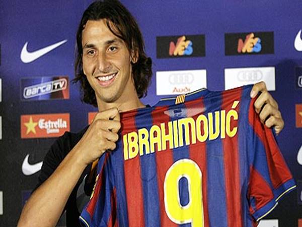 Số áo ibrahimovic tại Barcelona